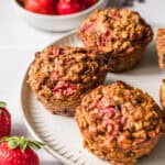 sugar-free oatmeal muffins with berries