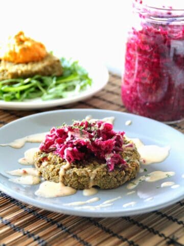 vegane tempeh patties