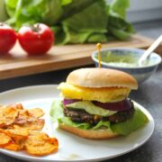 veganer bohnen burger