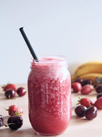roter früchte shake