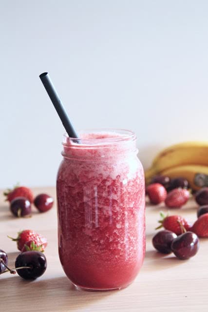 roter früchte shake
