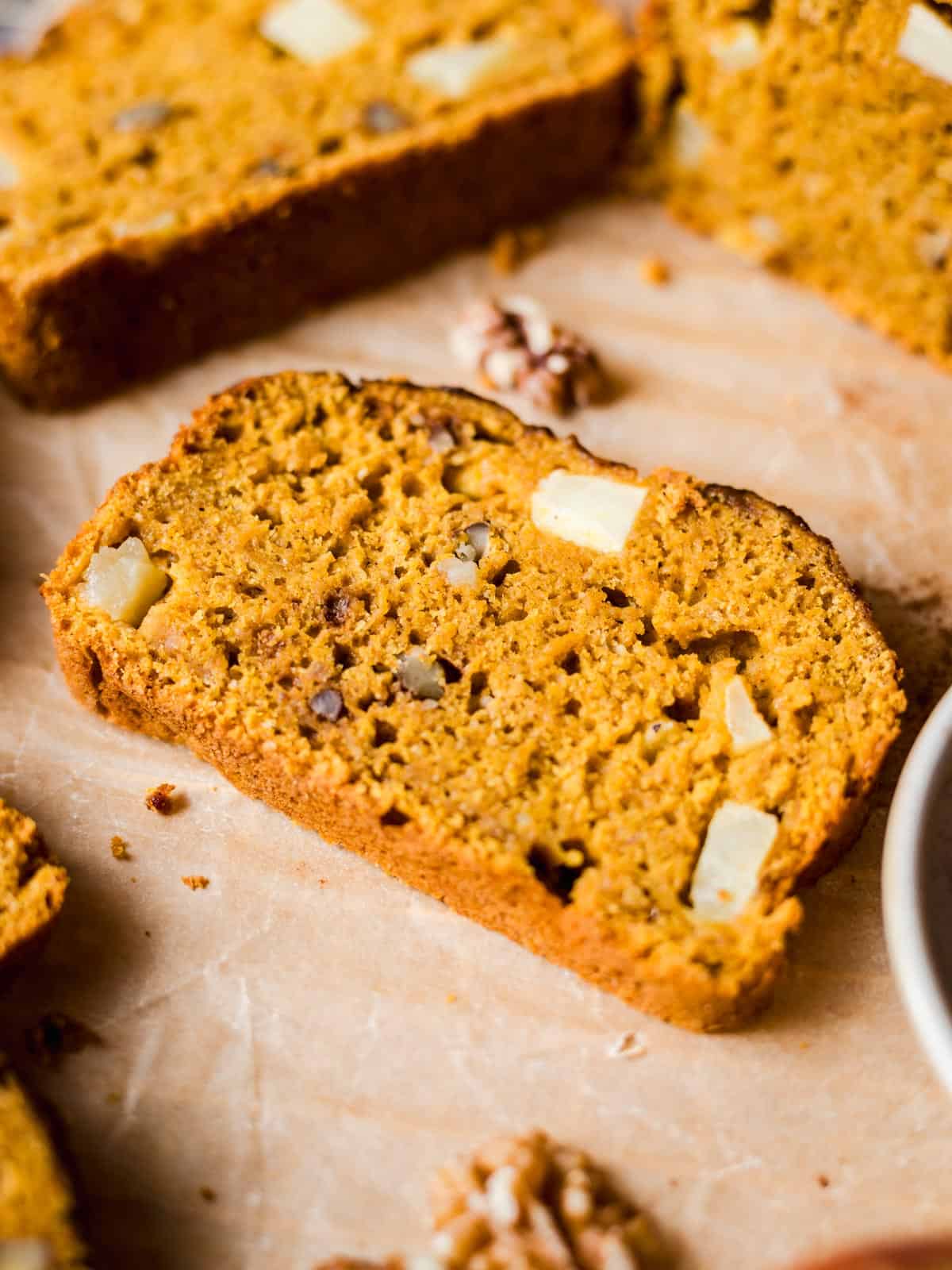 scheibe apfel kürbis kuchen vegan