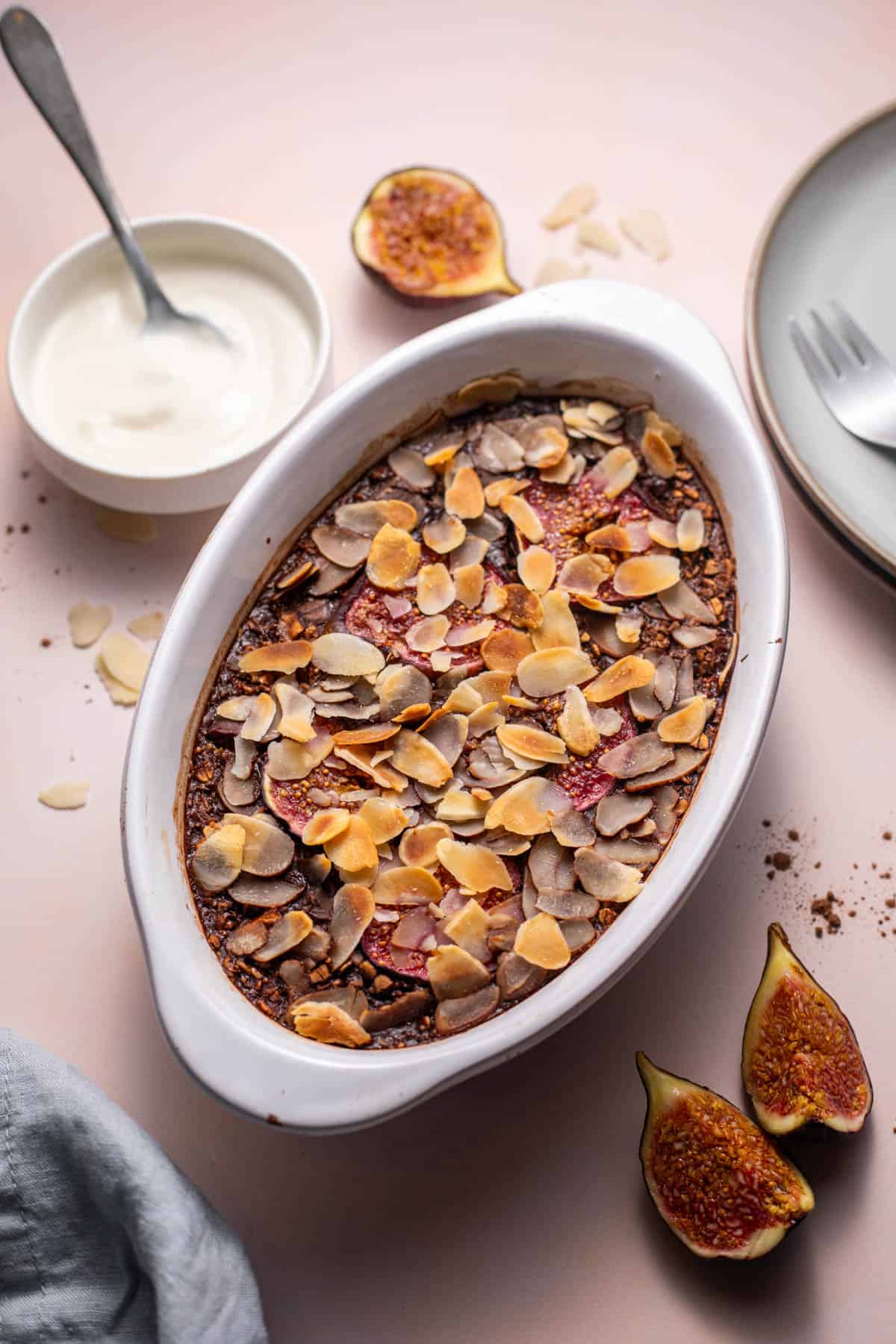 vegane baked oats aus dem airfryer