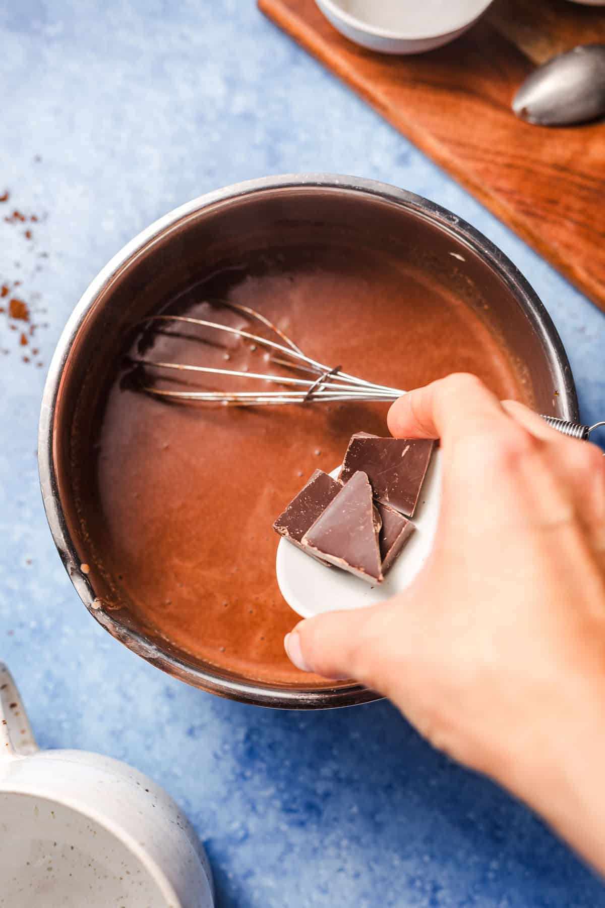 veganer kakao mit schokolade