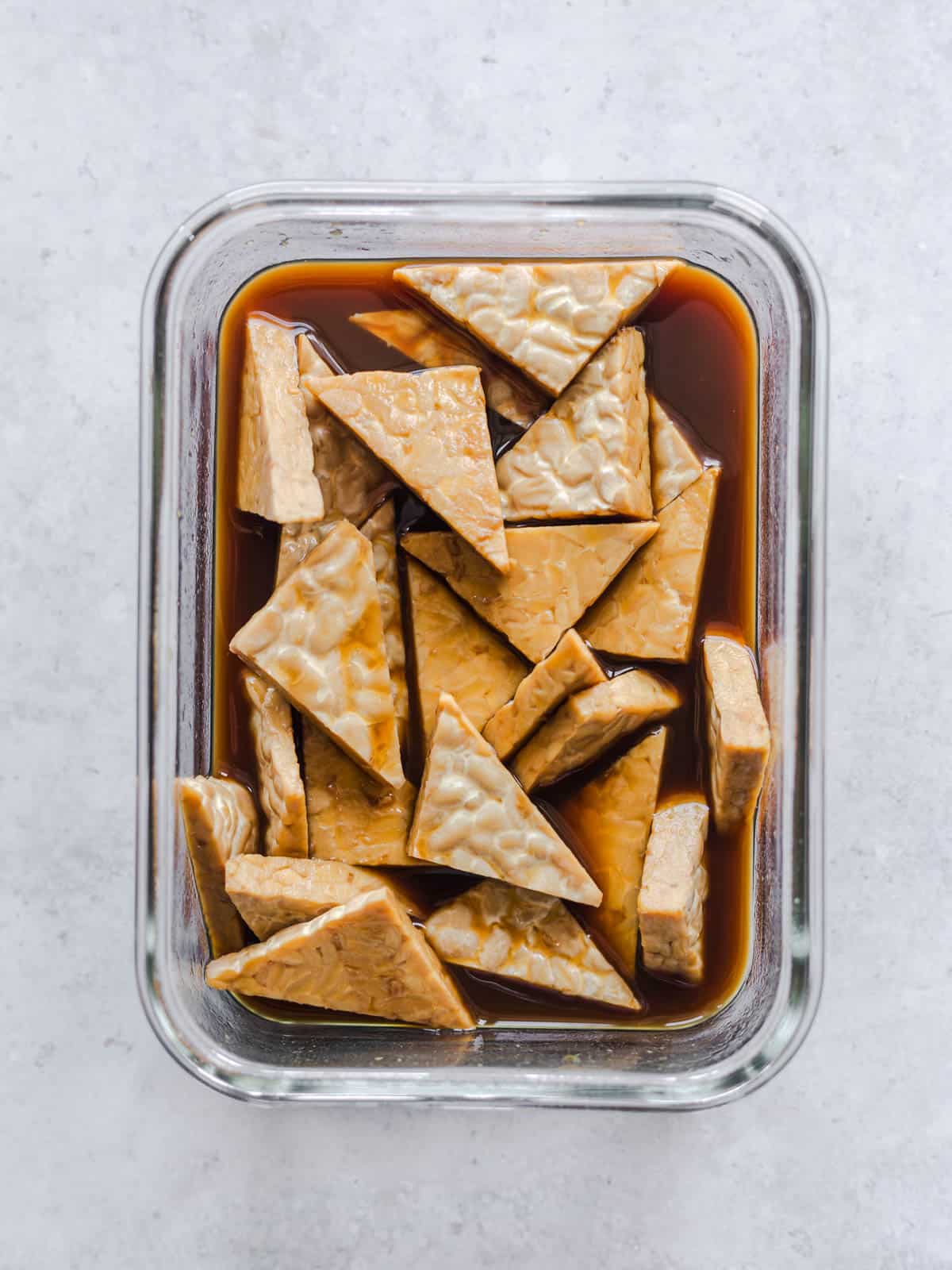 Tempeh mariniert