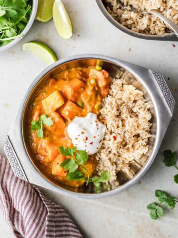 veganes kartoffel linsen curry