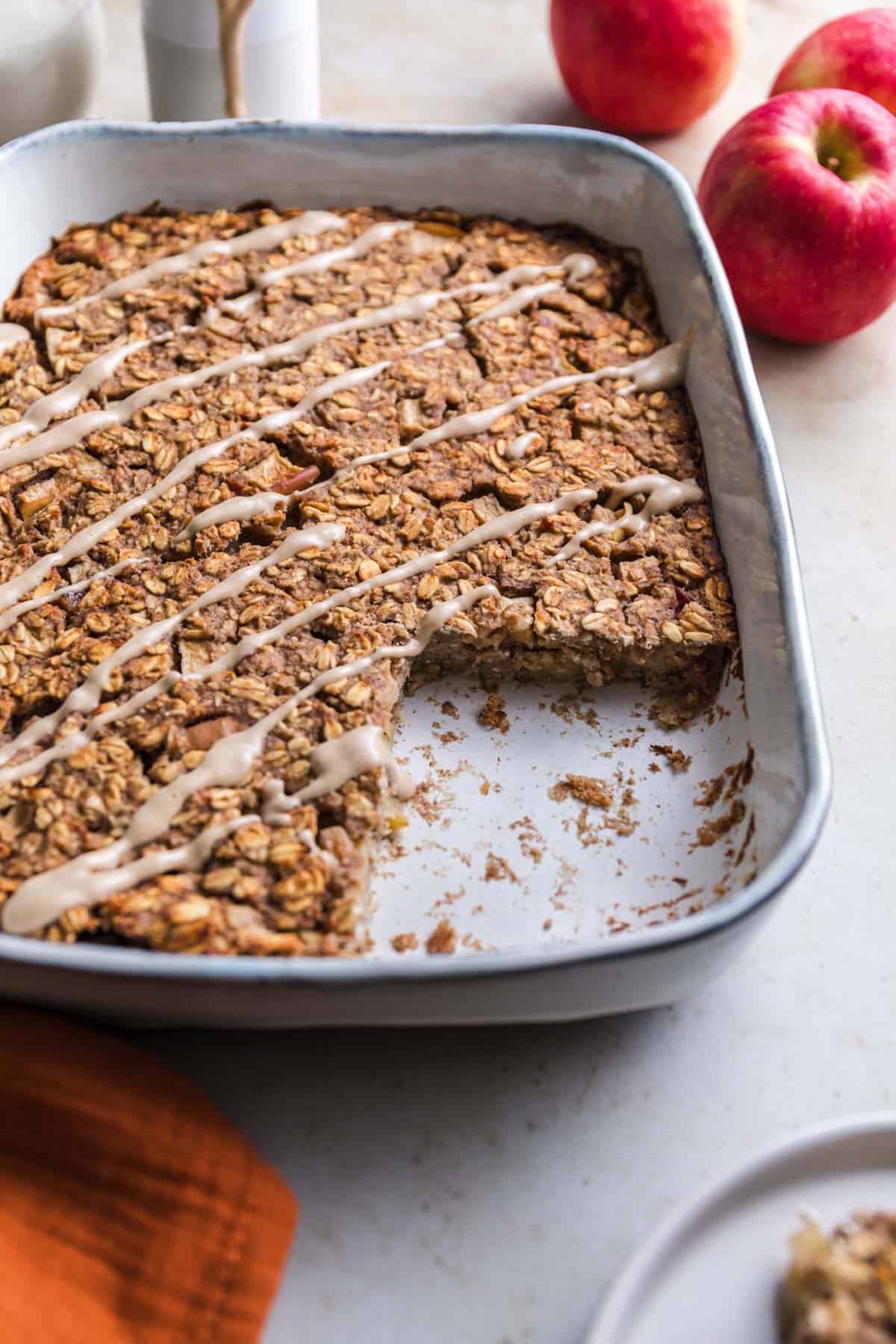 veganes baked oatmeal ohne zucker