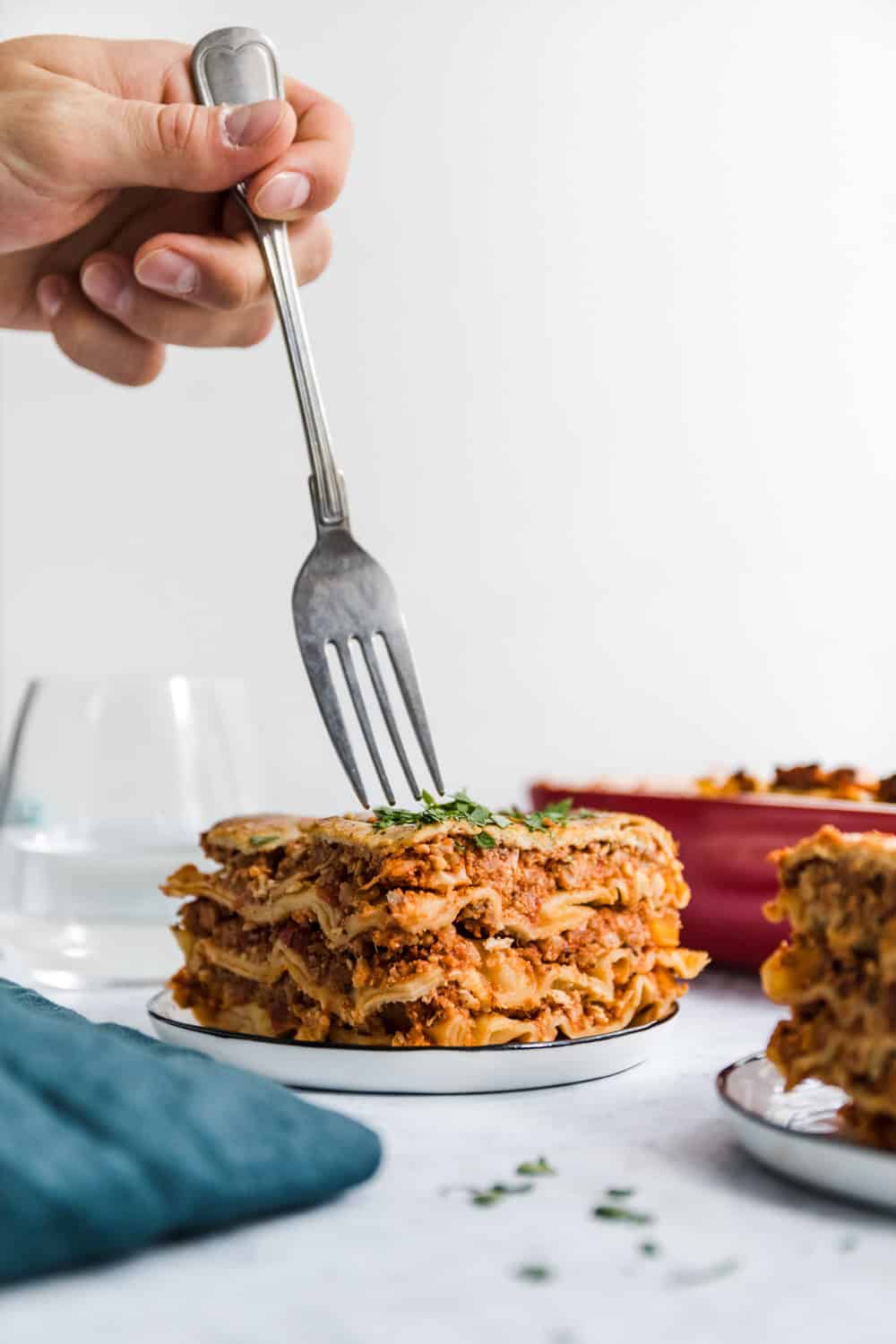 Vegane Lasagne ohne Soja