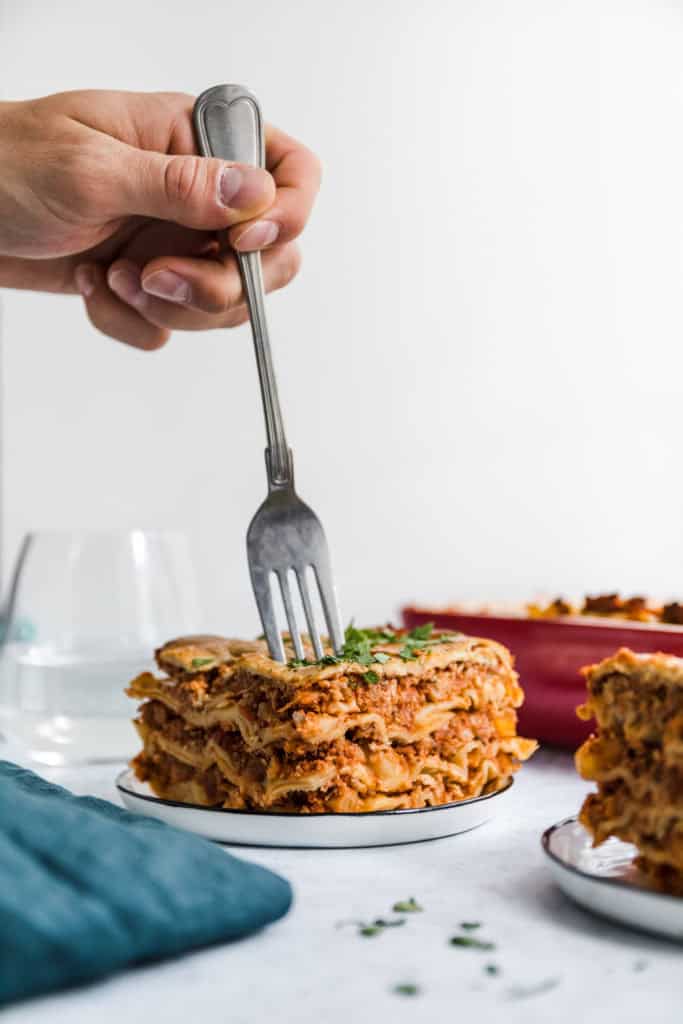 Vegane Lasagne #sojafrei #lasagne
