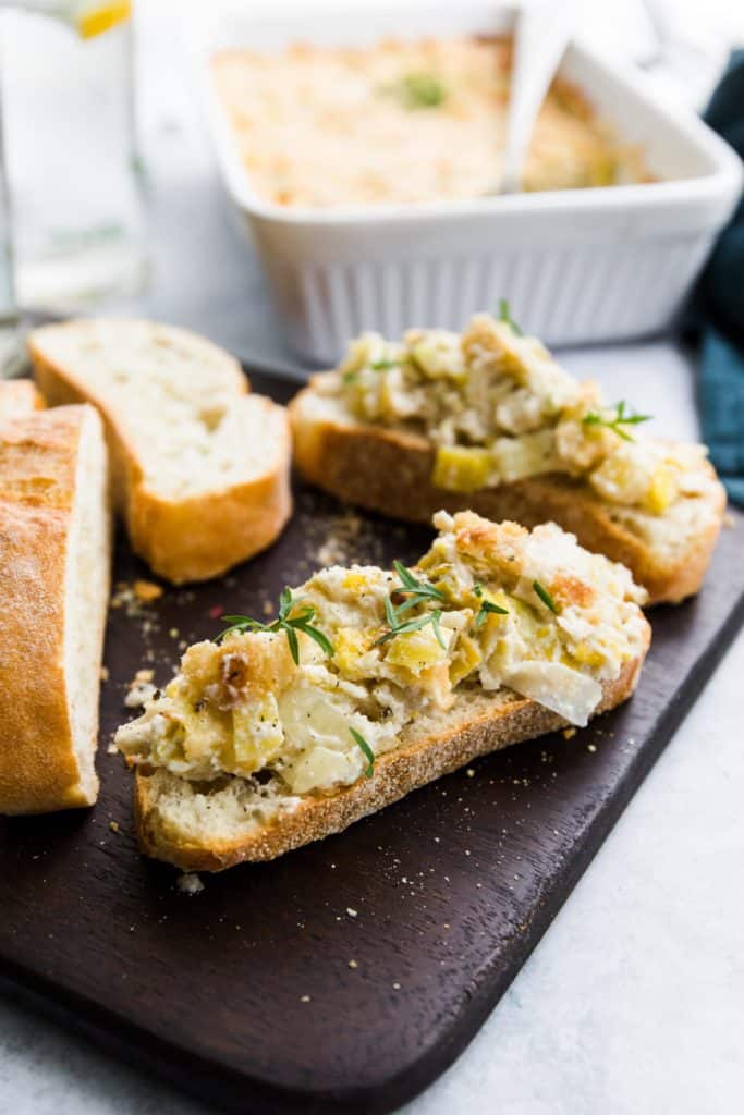 Veganer Lauch Dip #vegan #dip #veganesrezept #glutenfrei