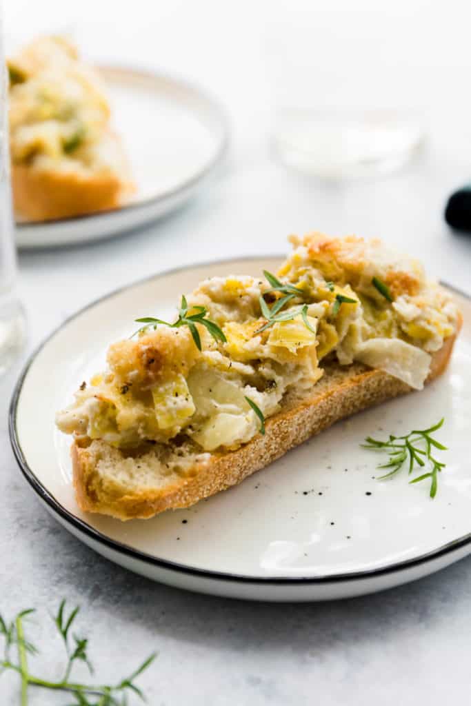 Veganer Lauch Dip #vegan #dip #veganesrezept #glutenfrei