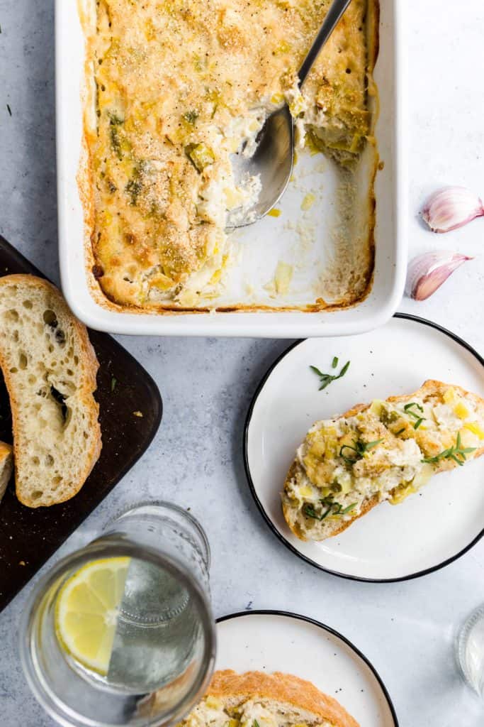 Veganer Lauch Dip #vegan #dip #veganesrezept #glutenfrei