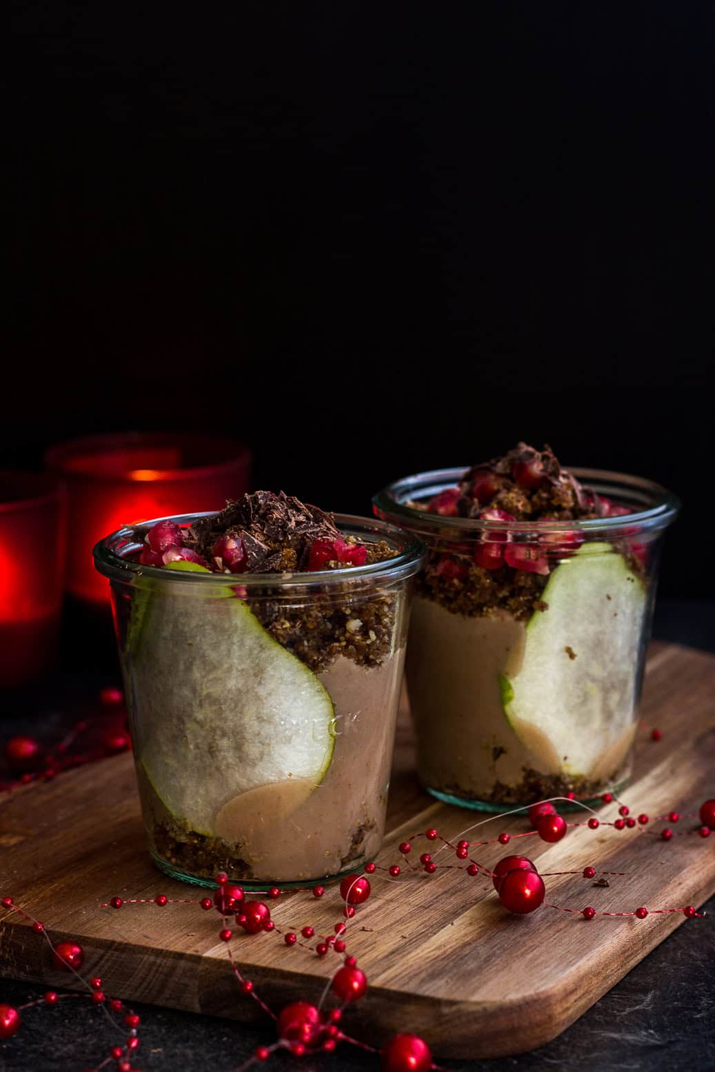 Birnencreme und Lebkuchencrumble