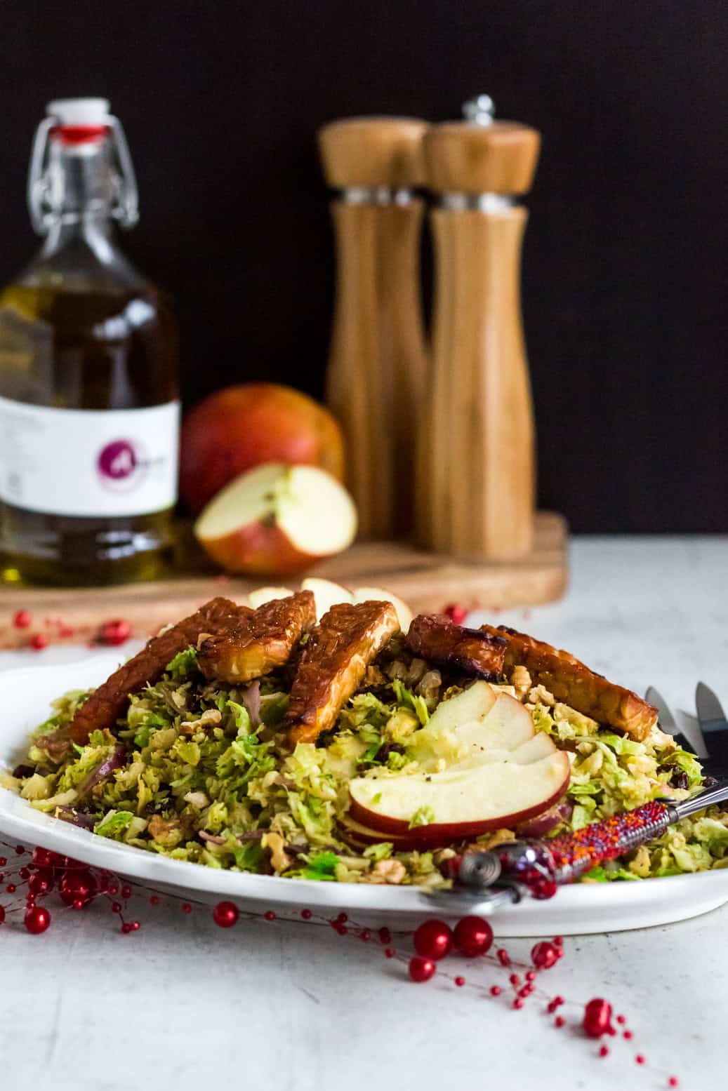 warmer rosenkohlsalat vegan