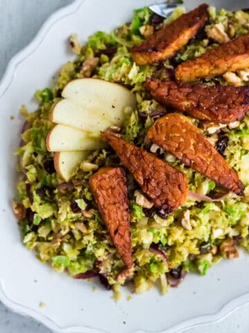rosenkohl mit tempeh