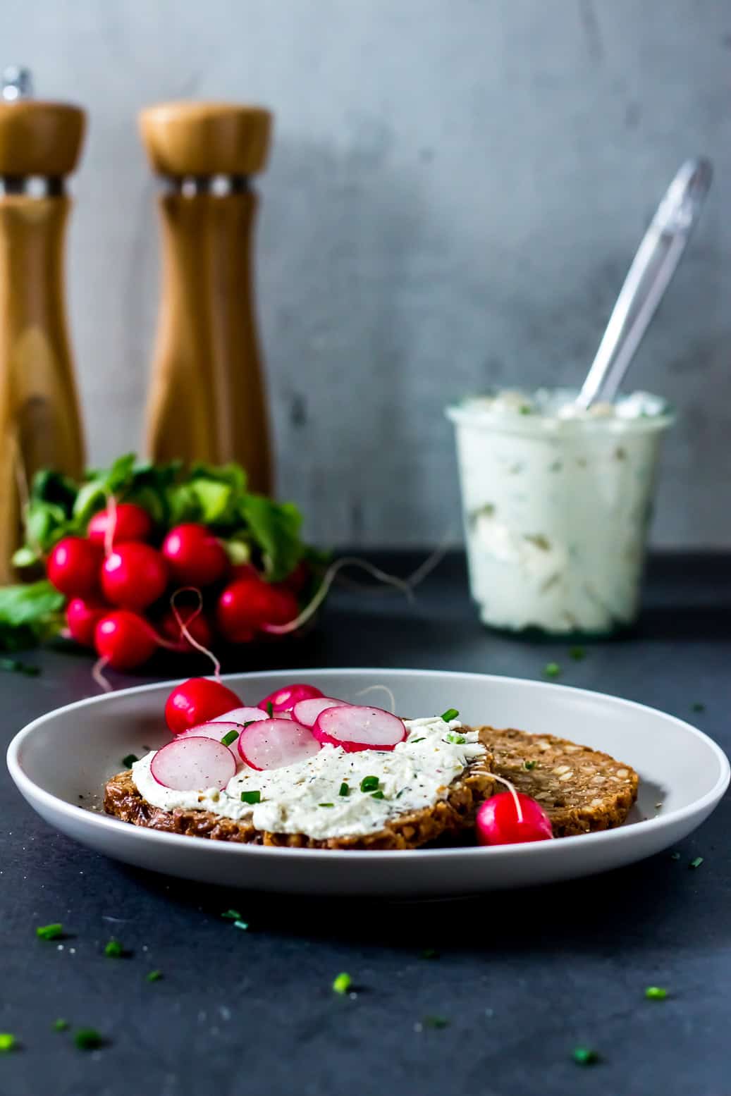 veganer Frischkäse mit cashews