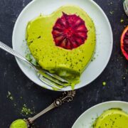 Avocadocreme Dessert mit Matcha #vegan #avocado #dessert