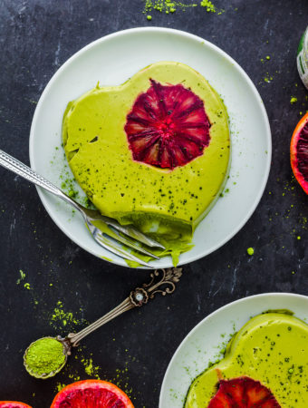 Avocadocreme Dessert mit Matcha #vegan #avocado #dessert