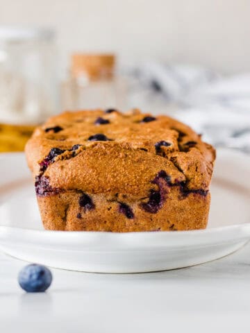 Ölfreies veganes Banana Bread mit Heidelbeeren #vegan#bananabread#backen#ölfrei