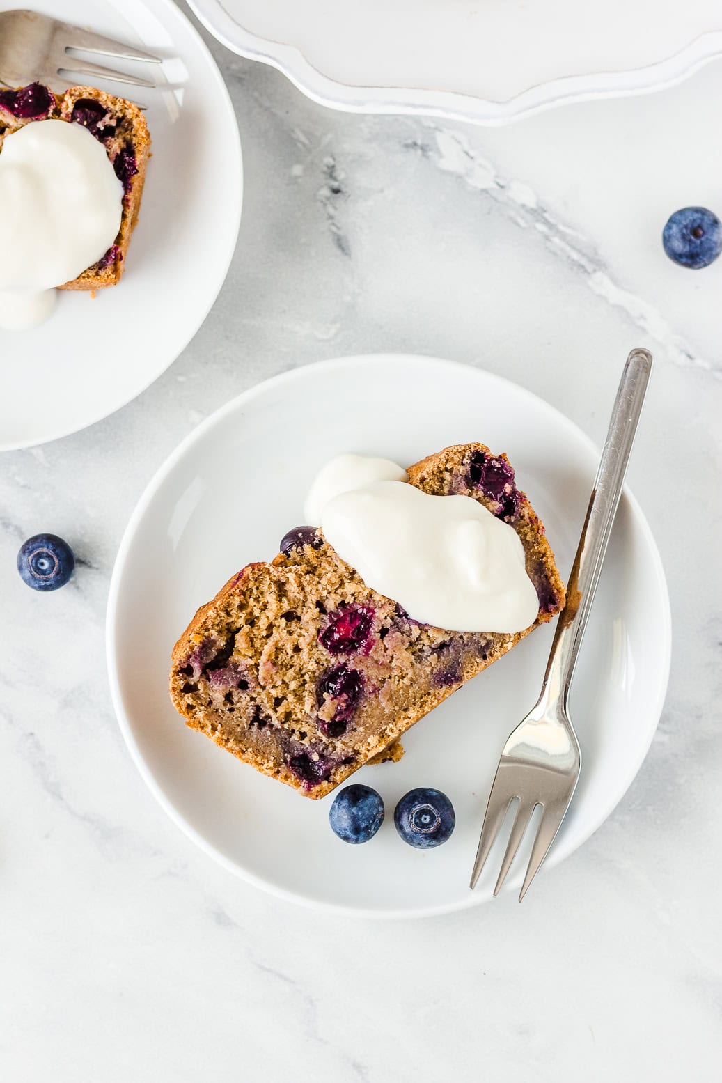 Ölfreies veganes Banana Bread mit Heidelbeeren #vegan#bananabread#backen#ölfrei