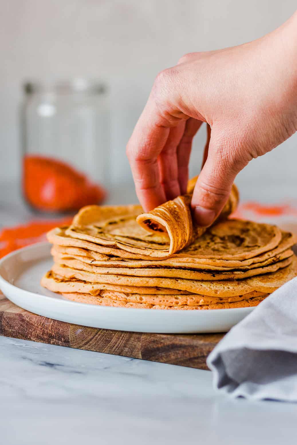 vegane Tortillas aus roten Linsn #vegan #lowcarb #Tortillas