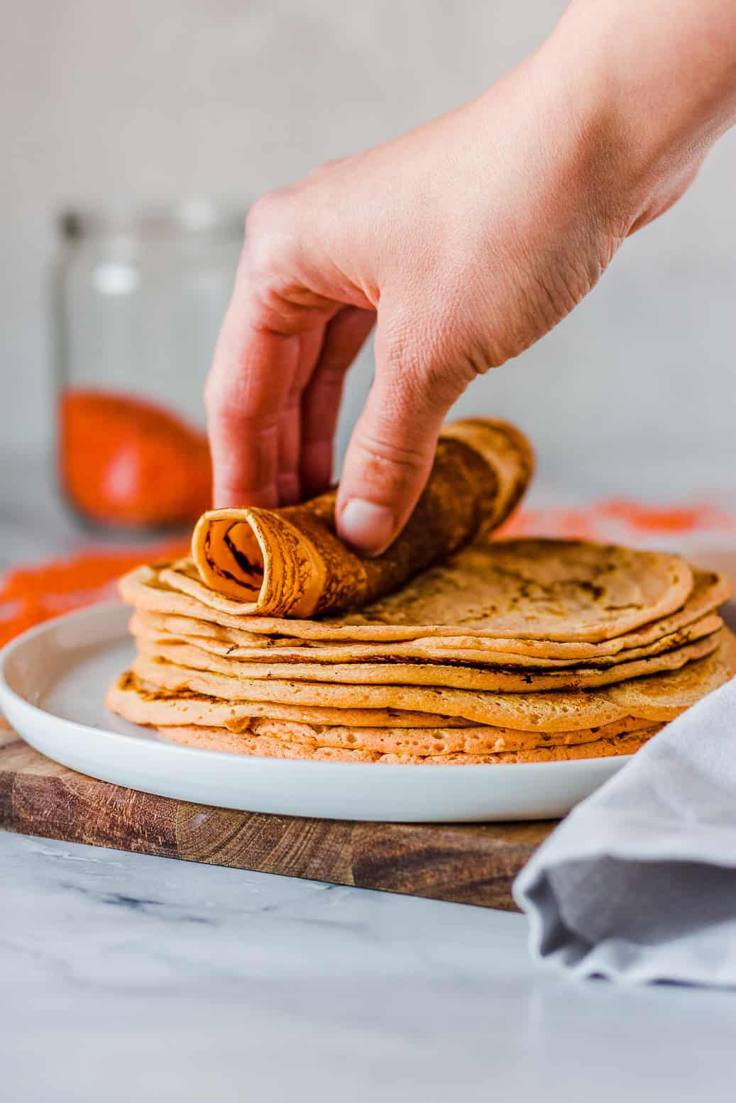 vegane Tortillas aus roten Linsn #vegan #lowcarb #Tortillas