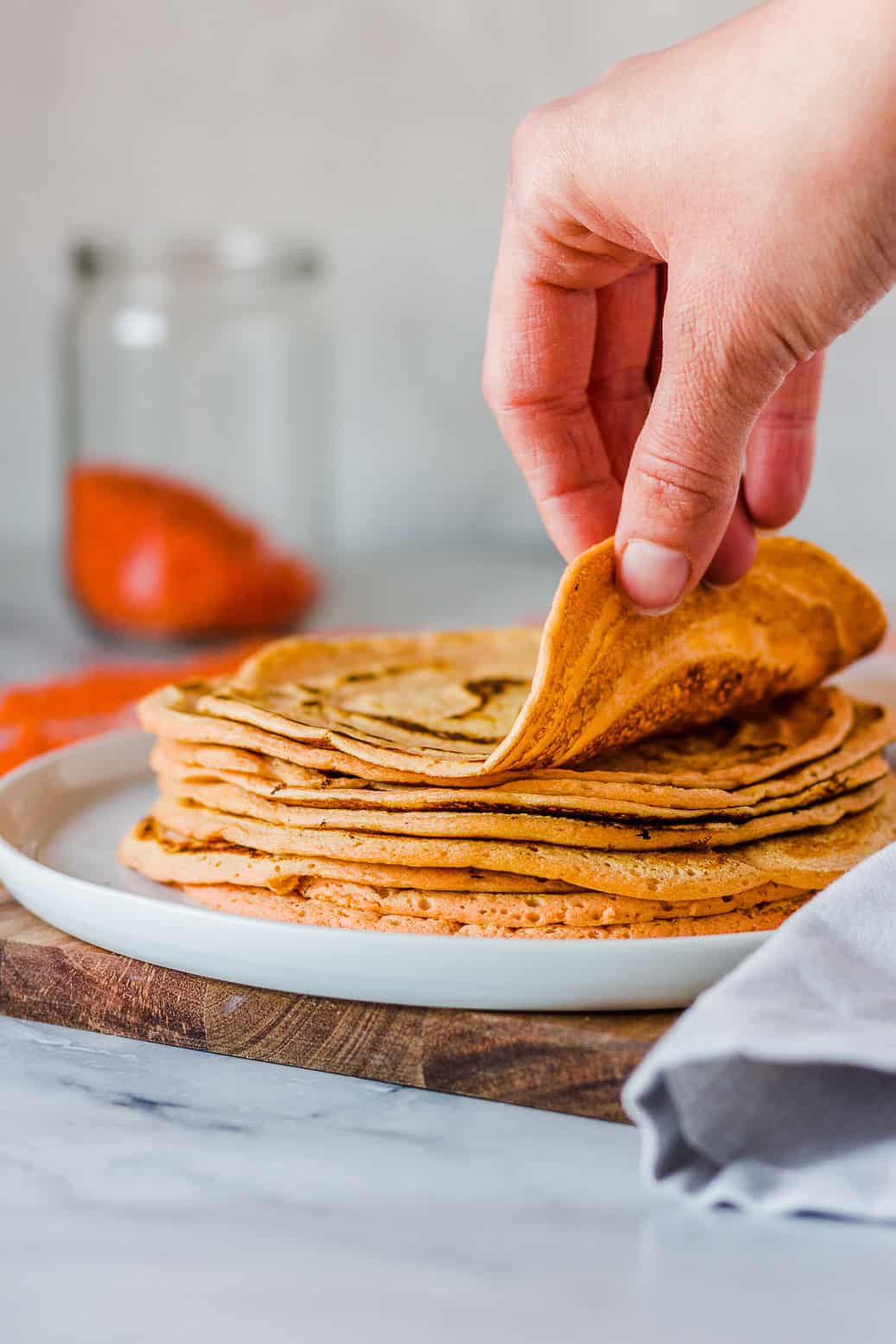 vegane Tortillas aus roten Linsn #vegan #lowcarb #Tortillas
