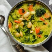 Würzige Gemüse-Bohnen Suppe #vegan#gesund#Suppe