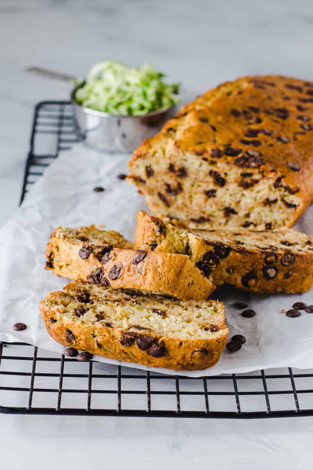 Veganes ölfreies Zucchini Brot #vegan#Backen#ölfrei