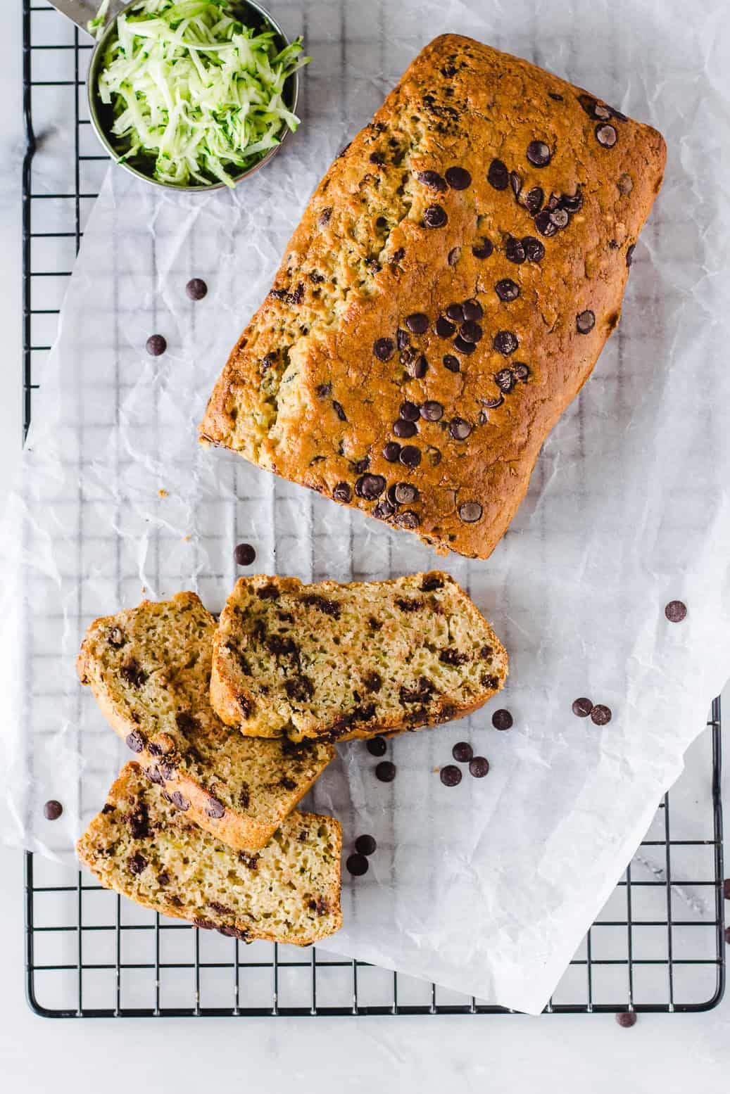 Veganes ölfreies Zucchini Brot #vegan#Backen#ölfrei