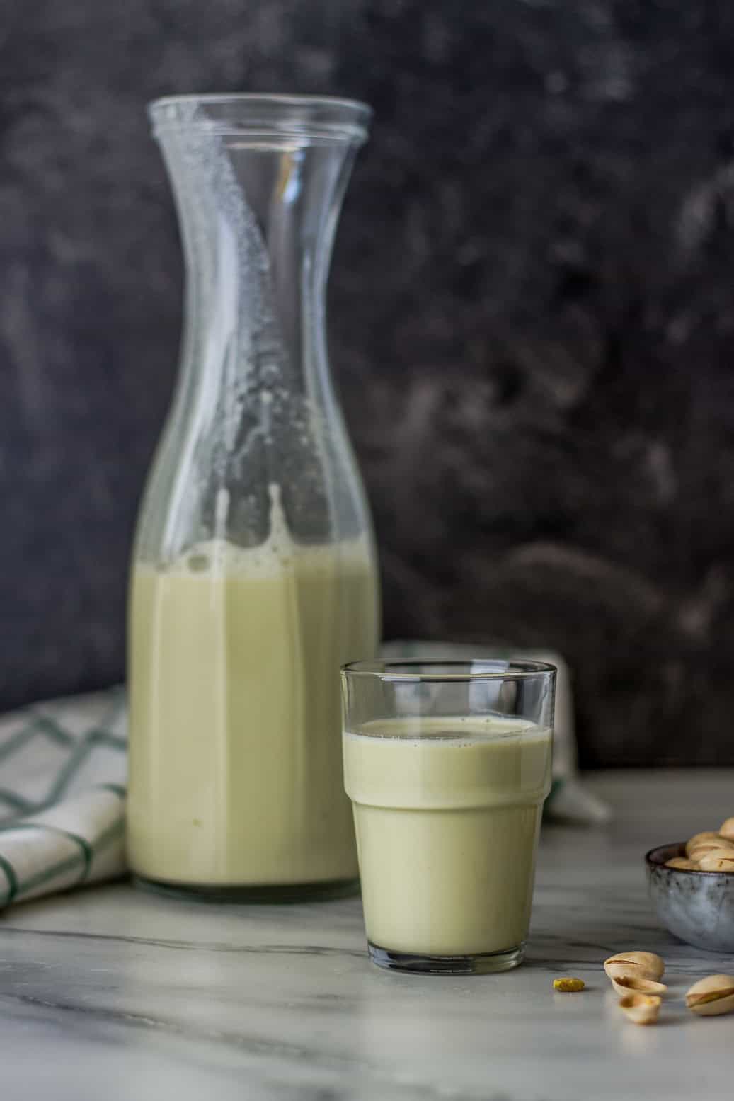 Selbstgemachte Pistazienmilch #vegan#pistazien#selbstgemacht