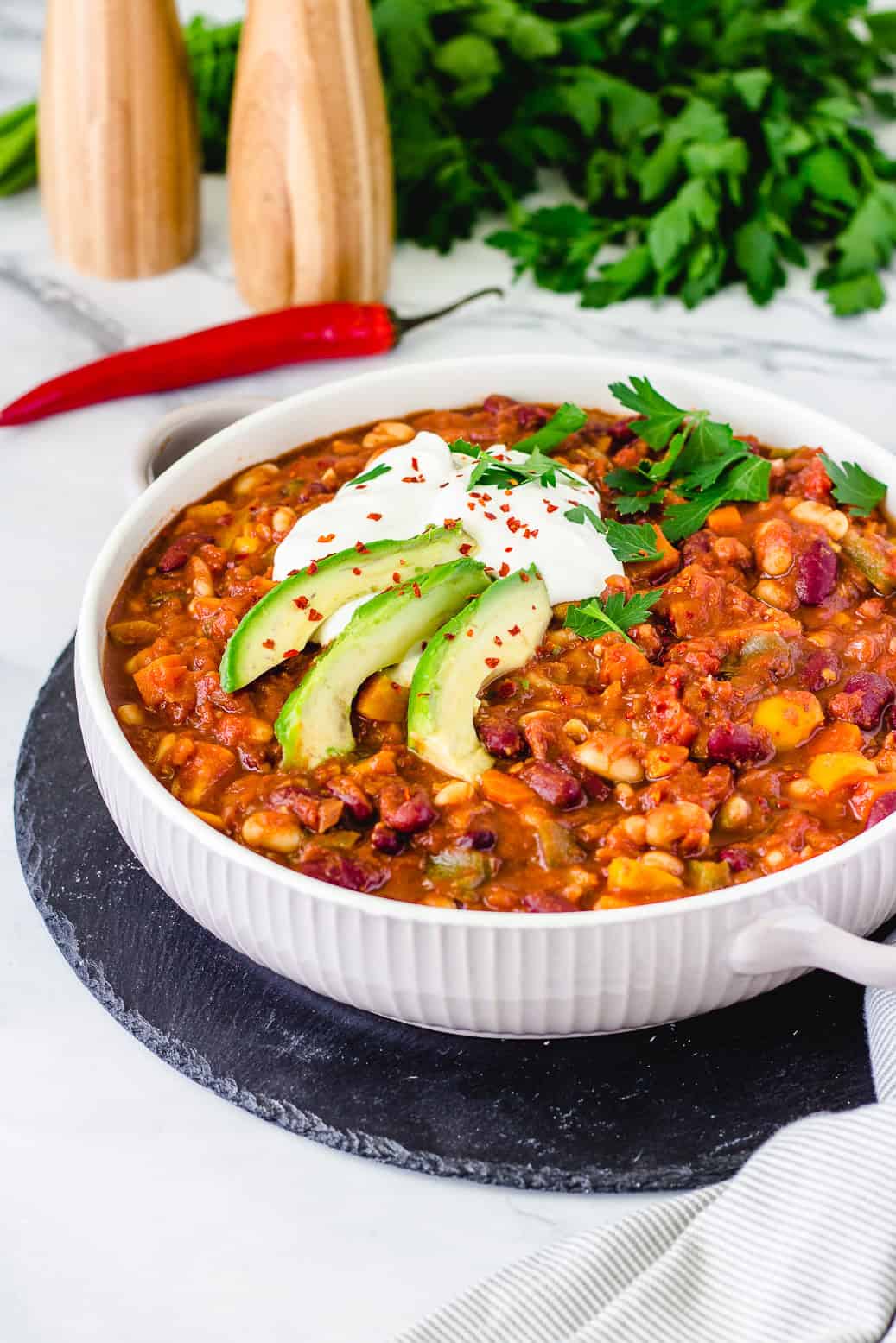 vegetarisches bohnen chili