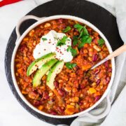Das beste vegane Süßkartoffel-Chili #vegan#Chili#fettarm