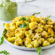 Gerösteter Blumenkohl mit Bärlauch Sauce #vegan#gesund#lowcarb