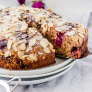Veganer Kirsch-Mandelkuchen #vegan#Backen#Kuchen#Kirschen