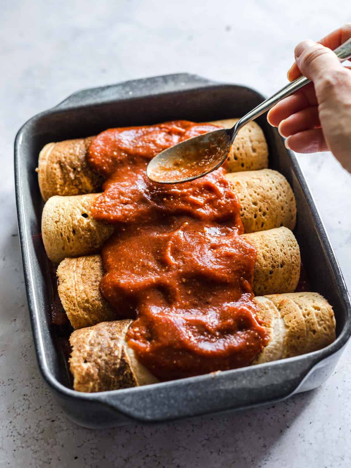 vegane enchiladas zubereitung