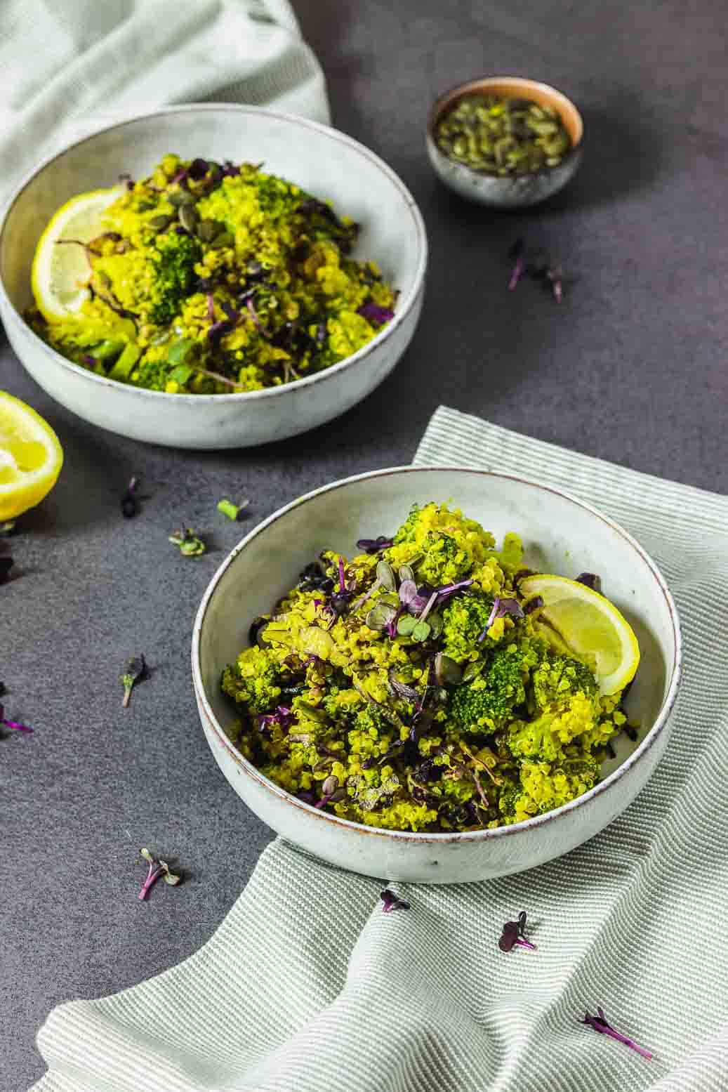 Veganer Quinoa-Curry Salad #vegan#Salad#Quinoa