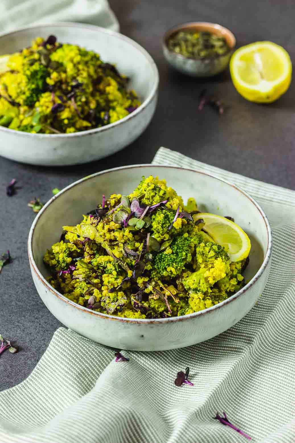 Veganer Quinoa-Curry Salad #vegan#Salad#Quinoa
