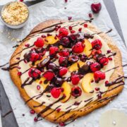 Fruchtige Vegane Cookie Pizza #vegan #Pizza