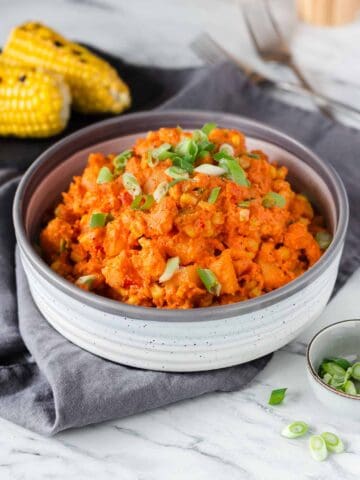 Veganer Kartoffelsalat mit Romesco-Sauce #vegan #Kartoffel #glutenfrei