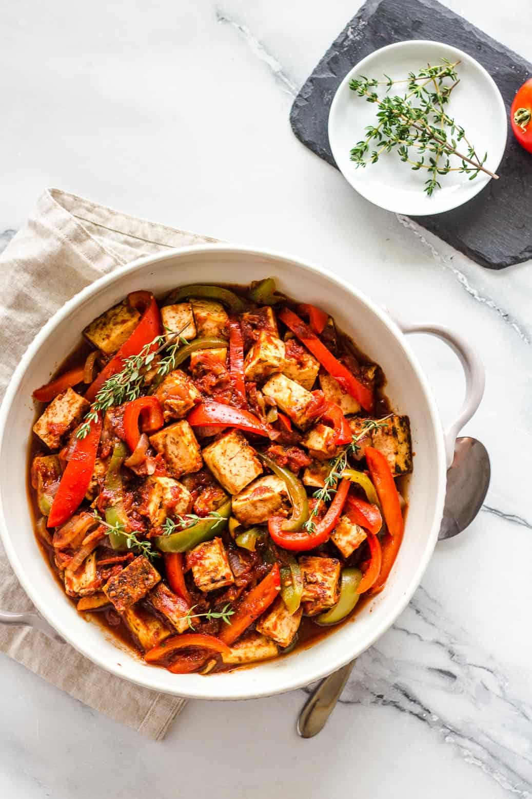 veganes cacciatore mit tofu