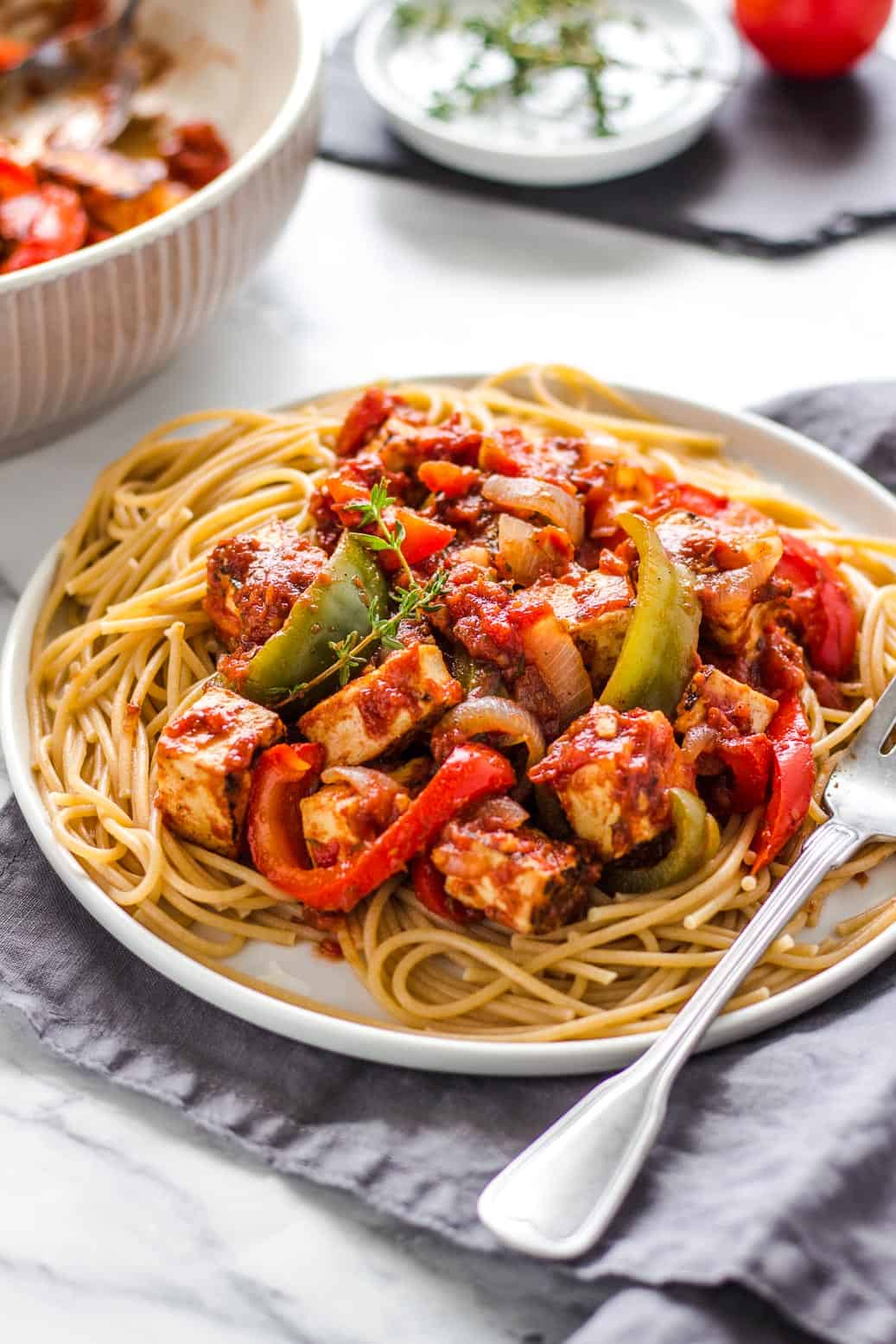 vegane Tofu Cacciatore 