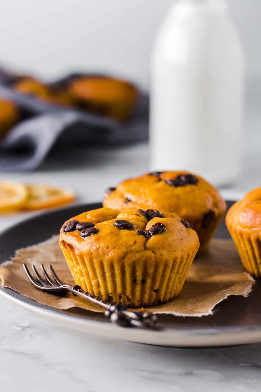vegane orangen muffins gesund