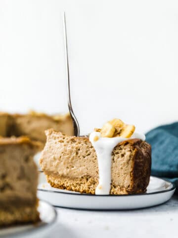 Veganer Cheesecake mit Banane #glutenfrei