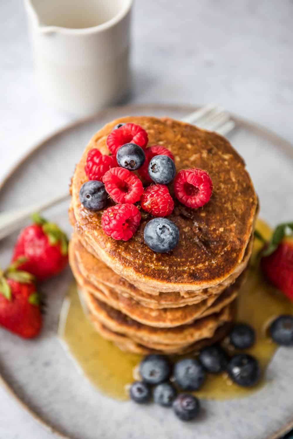 Vegane Protein Pancakes ohne Proteinpulver