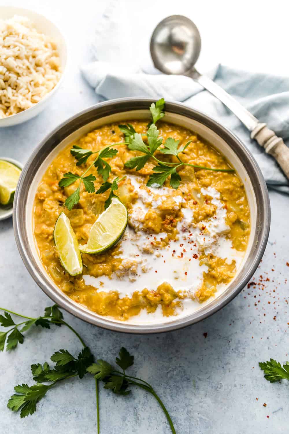 Veganes Kohlrabi Dhal gesund