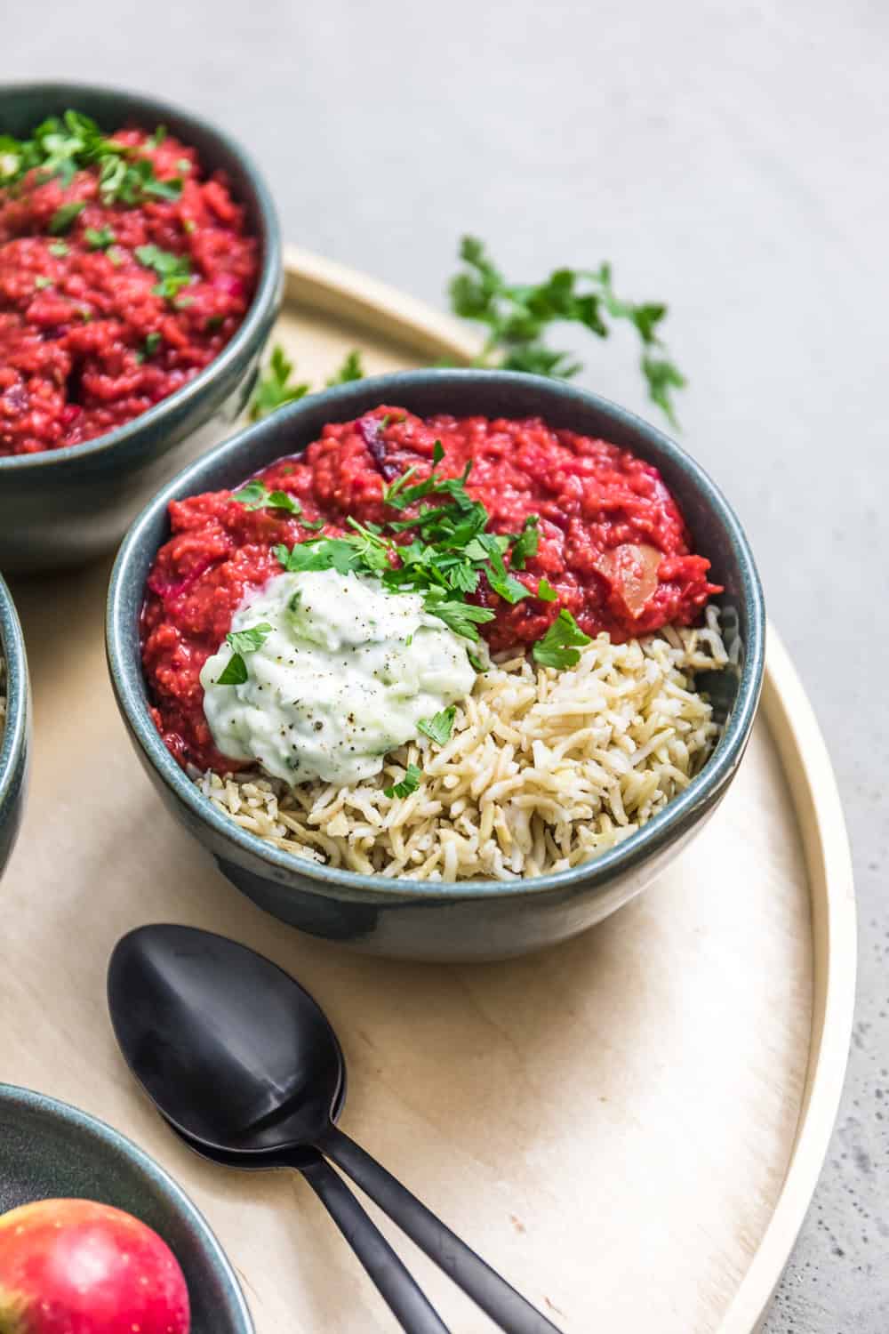 rote-bete-dal-vegan-mit Apfel