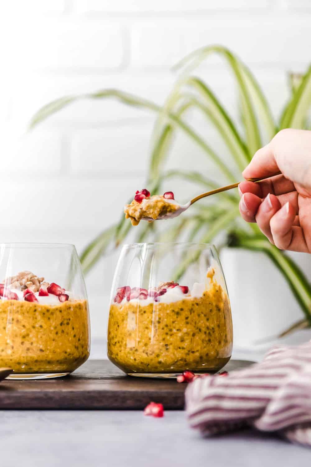 vegane pumpkin overnight oats