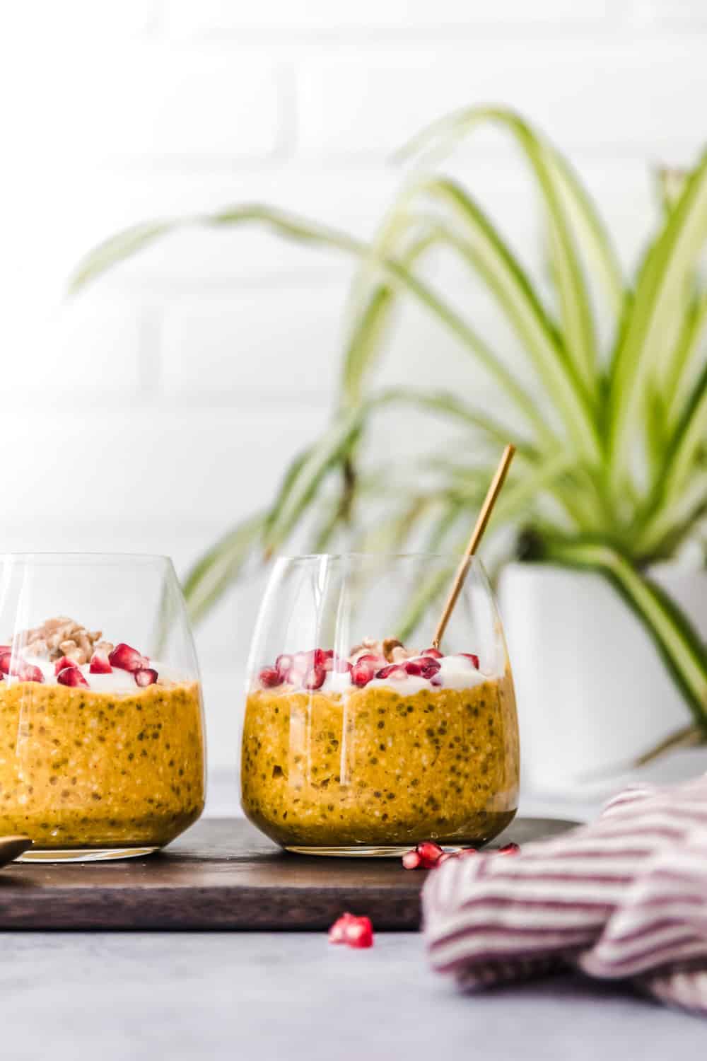 vegane pumpkin pie overnight oats