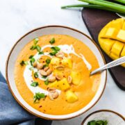 thai suppe vegan mit mango